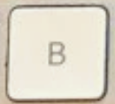 B Replacement key Apple Magic Keyboard avec pavé numérique