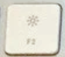 F2 Touche de remplacement QWERTY (US) Blanc Apple Magic Keyboard avec pavé numérique