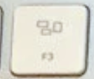 F3 Replacement key QWERTY (US) White Apple Magic Keyboard avec pavé numérique