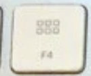 F4 Replacement key QWERTY (US) White Apple Magic Keyboard avec pavé numérique
