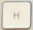 H Replacement key Apple Magic Keyboard avec pavé numérique