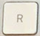 R Touche de remplacement QWERTY (US) Blanc Apple Magic Keyboard avec pavé numérique