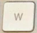 W Touche de remplacement QWERTY (US) Blanc Apple Magic Keyboard avec pavé numérique