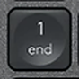 1 (Num) Reservetast QWERTY (nordisk) Svart Logitech MX Keys