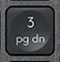 3 (Num) Reservetast QWERTY (nordisk) Svart Logitech MX Keys