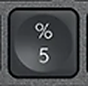 5 / % Reservetast QWERTY (nordisk) Svart Logitech MX Keys