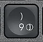 9 / ) Reservetast QWERTY (nordisk) Svart Logitech MX Keys