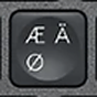 Æ / Ä Reservetast QWERTY (nordisk) Svart Logitech MX Keys