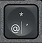 ' / * Reservetast QWERTY (nordisk) Svart Logitech MX Keys
