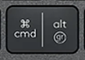 Alt Gr (R) Reservetast QWERTY (nordisk) Svart Logitech MX Keys