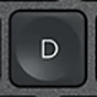 D Replacement key Logitech MX Keys