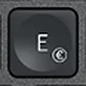 E / € Replacement key Logitech MX Keys