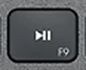 F9 Reservetast QWERTY (nordisk) Svart Logitech MX Keys