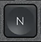 N Reservetast QWERTY (nordisk) Svart Logitech MX Keys