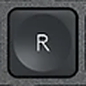 R Reservetast QWERTY (nordisk) Svart Logitech MX Keys