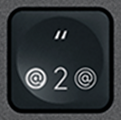 2 / " Tecla de substituição QWERTY (PT) Preto Logitech MX Keys