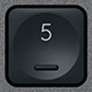 5 (Num) Tecla de substituição QWERTY (PT) Preto Logitech MX Keys