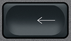 Retrocesso Tecla de substituição QWERTY (PT) Preto Logitech MX Keys