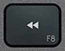 F8 Tecla de substituição QWERTY (PT) Preto Logitech MX Keys