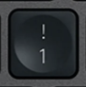1 / ! Touche de remplacement Logitech MX Keys