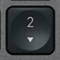 2 (Num) Touche de remplacement Logitech MX Keys