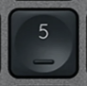 5 (Num) Touche de remplacement Logitech MX Keys
