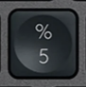 5 / % Touche de remplacement Logitech MX Keys