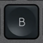 B Replacement key Logitech MX Keys