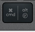 Alt Gr (R) Replacement key Logitech MX Keys