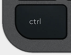 Ctrl Replacement key QWERTY (PT) Black Logitech MX Keys