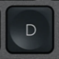 D Replacement key Logitech MX Keys