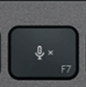 F7 Touche de remplacement QWERTY (PT) Noir Logitech MX Keys