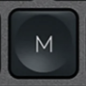 M Touche de remplacement QWERTY (PT) Noir Logitech MX Keys