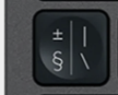 º / ª Replacement key QWERTY (PT) Black Logitech MX Keys