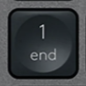 1 (Num) Replacement key Logitech MX Keys