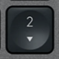 2 (Num) Replacement key Logitech MX Keys