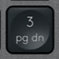 3 (Num) Replacement key Logitech MX Keys