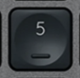 5 (Num) Replacement key Logitech MX Keys