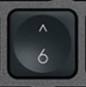 6 / ^ Replacement key Logitech MX Keys