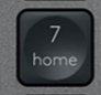 7 (Num) Touche de remplacement QWERTY (UK) Noir Logitech MX Keys