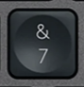 7 / & Replacement key Logitech MX Keys