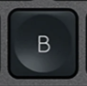 B Replacement key Logitech MX Keys