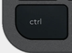 Ctrl Replacement key QWERTY (UK) Black Logitech MX Keys