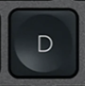 D Replacement key Logitech MX Keys