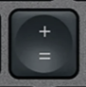 = / + Replacement key Logitech MX Keys