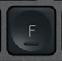 F Replacement key Logitech MX Keys