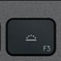 F3 Touche de remplacement QWERTY (UK) Noir Logitech MX Keys