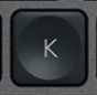 K Touche de remplacement QWERTY (UK) Noir Logitech MX Keys