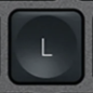 L Touche de remplacement QWERTY (UK) Noir Logitech MX Keys