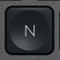 N Touche de remplacement QWERTY (UK) Noir Logitech MX Keys